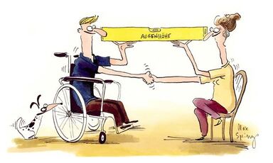 Auf Augenhöhe - Illustration aus dem Verhaltenskodex von Max Spring